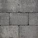 Stonique getrommeld 30x20x5 cm grijs-zwart