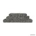Granubrick 23,1/15,3x20x10 cm Antraciet 1,9m²