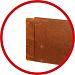 Kantopsluiting Koppelplaat 16,5 cm Corten