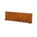 Kantopsluiting Single flex (flg) 300x16,5 cm Corten