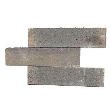 Patio Muurelement strak 60x12x12 cm Bruin-Zwart