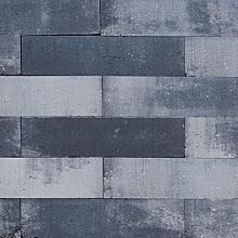 Patio Muurelement strak 60x15x15 cm Grijs-Zwart