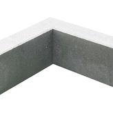 Hoekstuk 10x20 cm band 90 gr. uitw. Grijs HD
