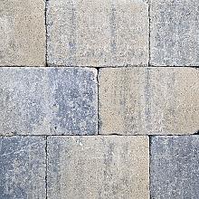 Antieke trommelsteen 30x20x6 cm musselkalk