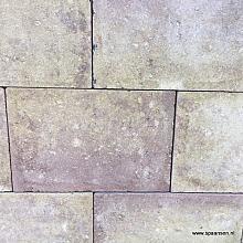 Damme ongetrommeld 30x20x6 cm Oud bont