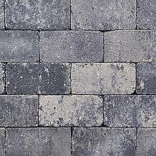 Stonique getrommeld BSS 21x10,5x6 cm grijs-zwart