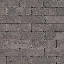 Antieke trommelsteen dikformaat 21x7x6 cm mangaan