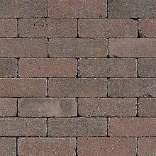 Antieke trommelsteen dikformaat 21x7x6 cm groningerbruin