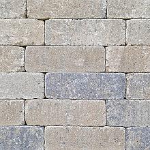 Antieke trommelsteen longstone 31,5x10,5x7 cm musselkalk