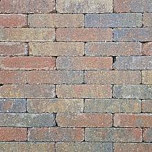 Antieke trommelsteen waalformaat 20x5x7 cm oud bruin