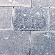 Damme ongetrommeld 20x20x6 cm Zwart