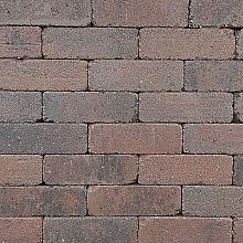 Antieke trommelsteen dikformaat 21x7x8 cm oud emmen