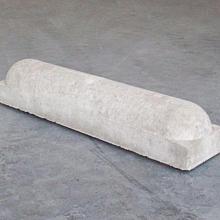 Stootband 100x20x20 cm 2x rond Grijs