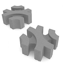 Virage Grasbetontegel grijs 30x30x12 cm