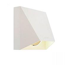 Wall Wedge Alu. White 1W Warm White