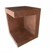 U-Hoekelement 40x40x50 cm Roestbruin