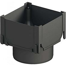 Hexaline Slotline hoek/verbindingsblok zwart hoog