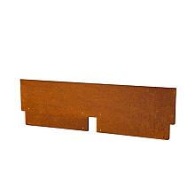 Kantopsluiting Double 300x10 cm Corten