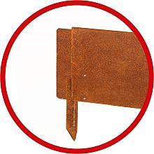 Kantopsluiting Koppelspies 16,5 cm Corten