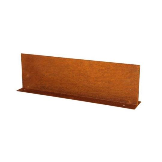 Kantopsluiting Double (flg) 300x16,5 cm Corten